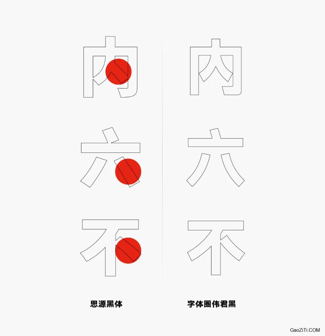 字体圈伟君黑效果预览