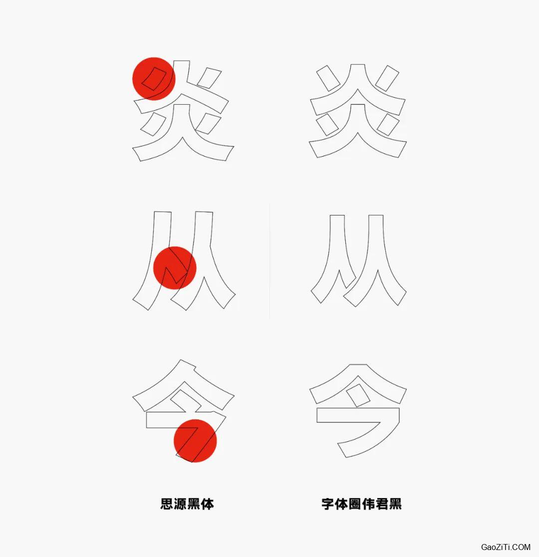 字体圈伟君黑效果预览